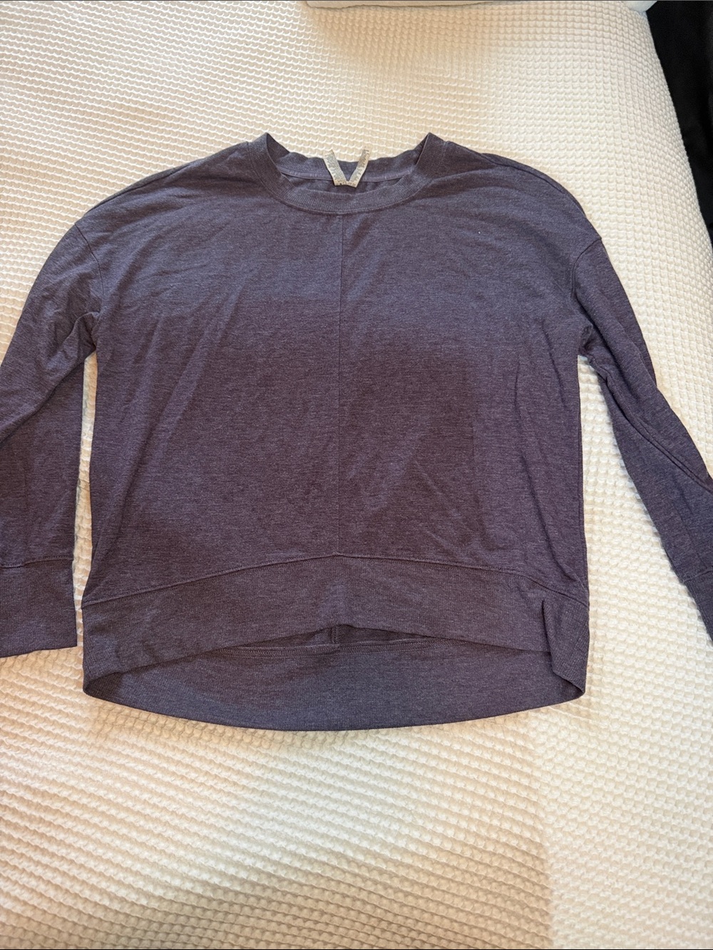 Reebok Long Sleeve Tee in Heather Navy
